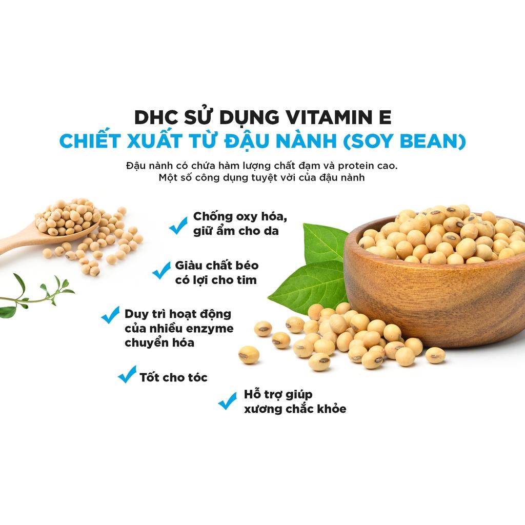 Viên uống vitamin E DHC Natural Vitamin E (Soybean)