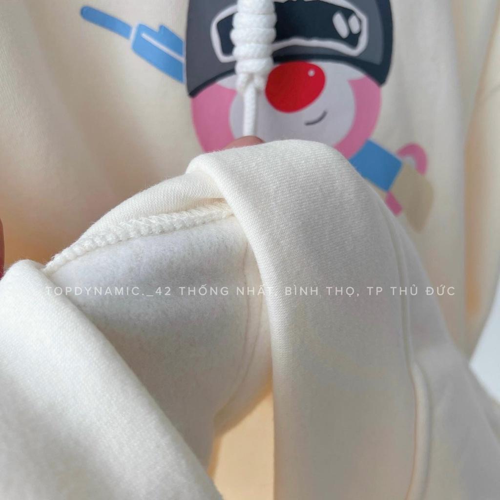 Áo Hoodie nỉ "GẤU ĐỘI MŨ" / form rộng unisex
