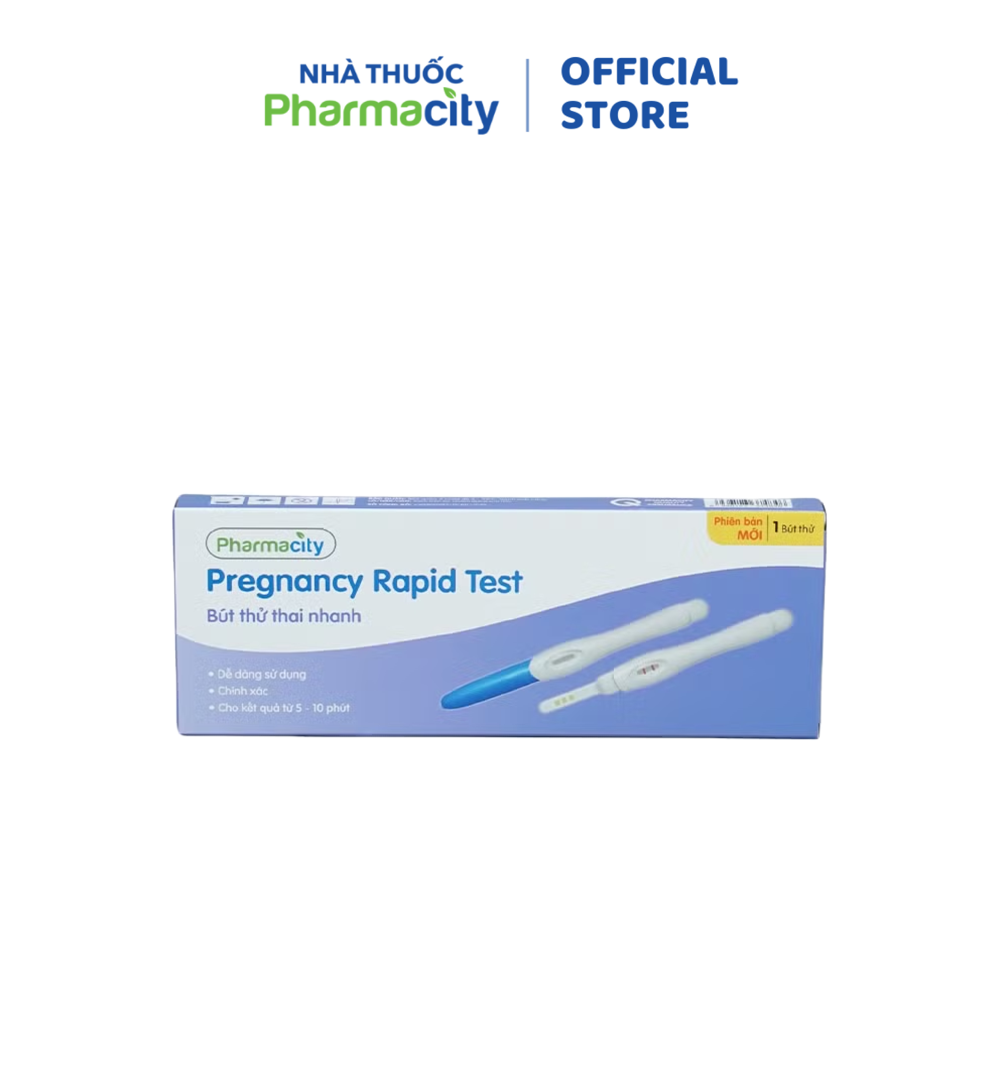 Bút thử thai nhanh Pharmacity (Hộp 1 cái) - New