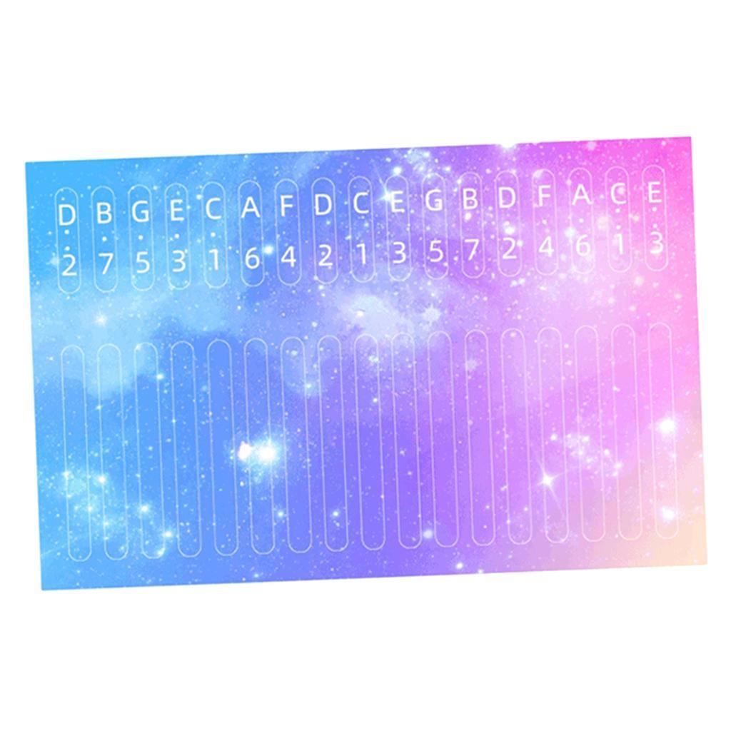 4 x Piano Scale Note Key Sticker for Learner