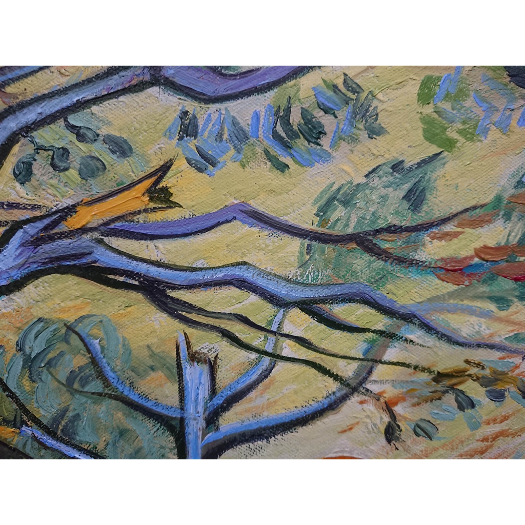 Hoàng Hôn Dưới Rừng Thông - Tranh Sơn Dầu Vẽ Tay 40x50cm