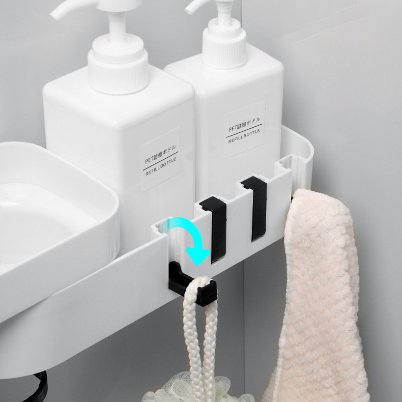 Kệ Góc Nhà Tắm Thông Minh Xoay 180 Độ - 2 Màu