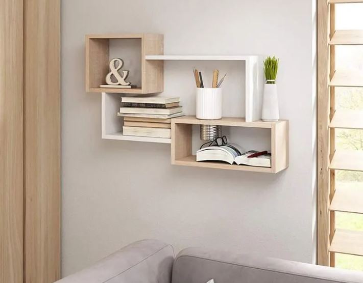 Kệ Gỗ Trang Trí Treo Tường Đơn Giản Mà Đẹp Juno Sofa CTKT415 KT 87x54x18cm