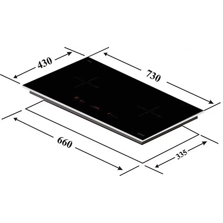 Bếp âm 2 từ Mergo MI-720TS - Hàng chính hãng