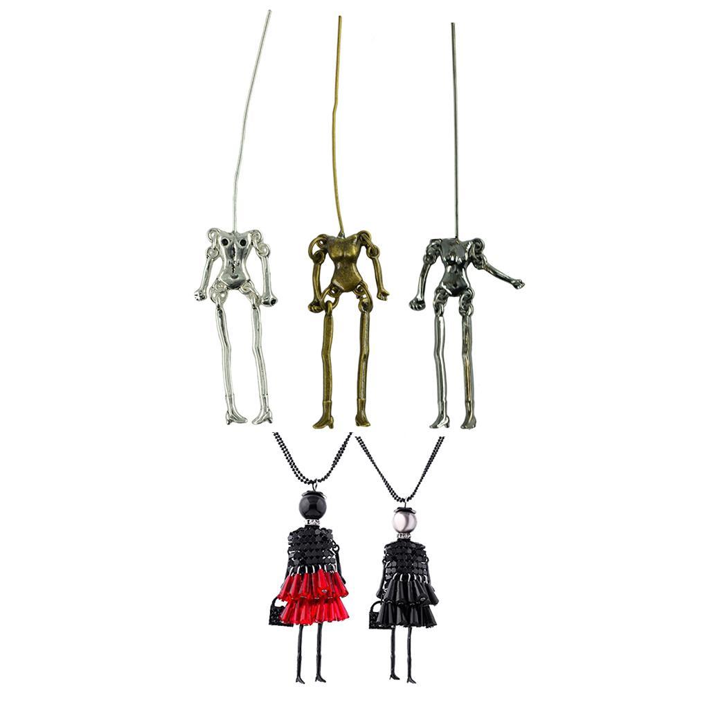 Halloween Personality Dolls DIY Jewelry Making Pendant 12Pcs for Halloween