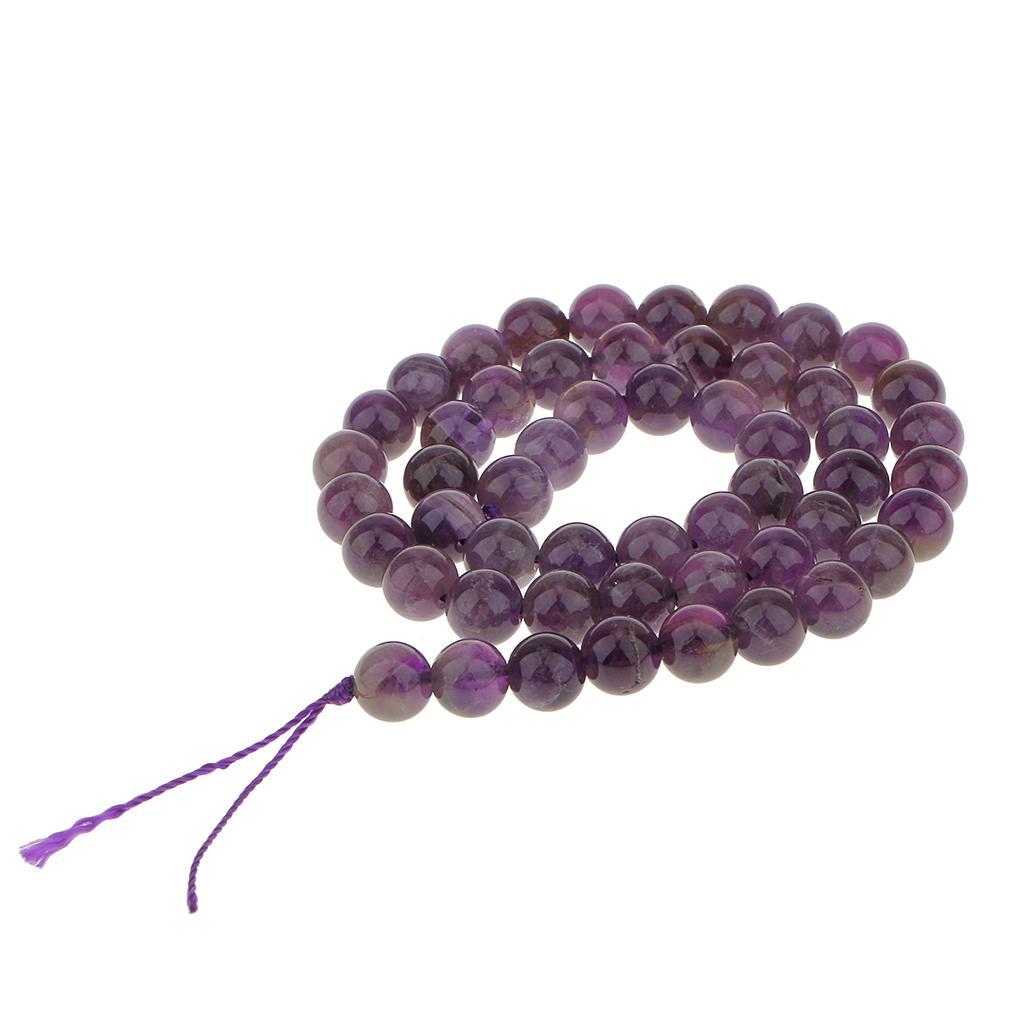 8mm Amethyst  Round Beads Strand 15inch