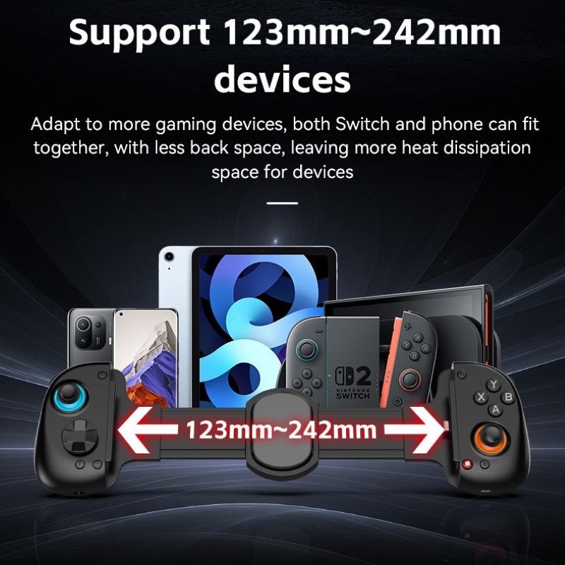 Gamepad Tay Game không dây D8 Bluetooth hoặc gắn trực tiếp điện thoại , siêu nhạy , không trễ cho điện thoại máy tính hàng nhập khẩu