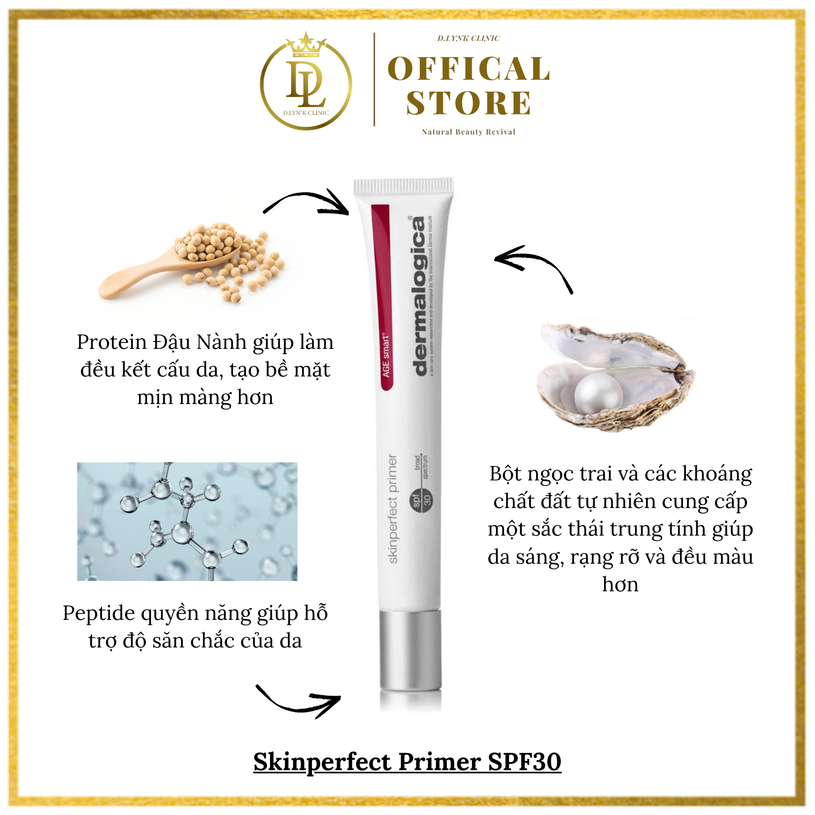 [HCM] Kem chống nắng có màu Dermalogica Skin Perfect Primer SPF30 22ml - giúp che khuyết điểm cho làn da