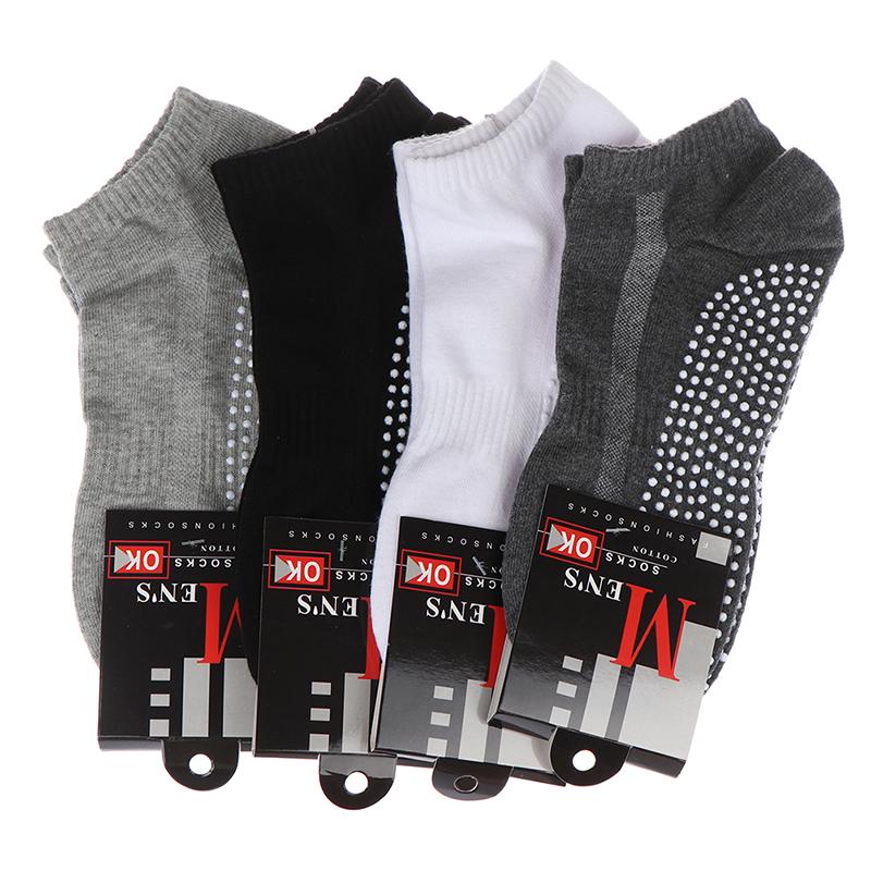 Nam Cotton Chống Trơn Trượt Tập Yoga Có Tay Cầm Thoáng Khí Chống Trượt Tầng Tất Cho Pilates Tập Gym Thể Hình size 39-44 Color: Light grey