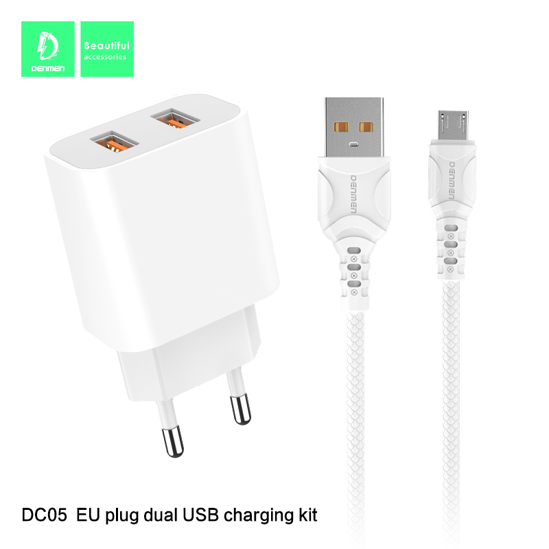 Bộ Cáp Sạc Micro VDENMENV DC05V Vỏ Nhựa ABS Chống Cháy, 2 Đầu USB, Tự Ngắt Khi Quá Tải-Hàng Chính Hãng