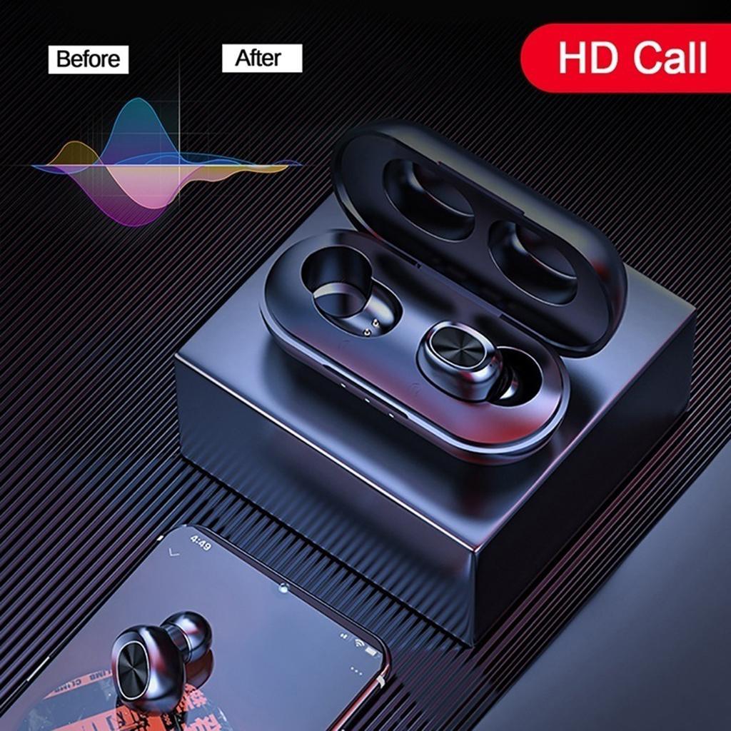 2Pcs Waterproof Earbuds Bluetooth 5.0 HiFi In-ear Headphone Call