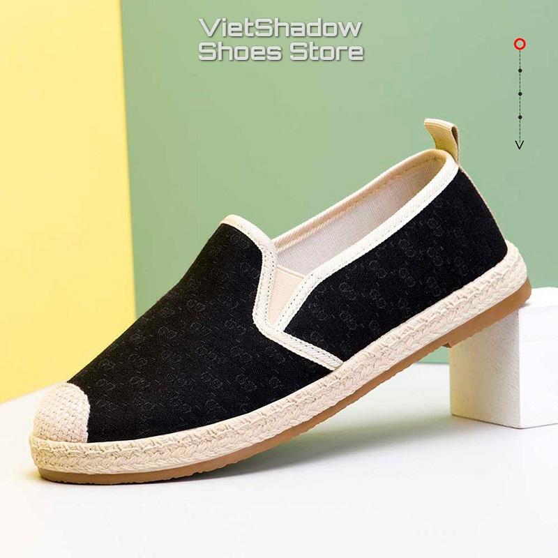 Slip on nữ - Giày lười vải nữ giá rẻ - Chất liệu vải đế cao su nhân tạo đúc trực tiếp, êm mềm - Mã SP 550/551