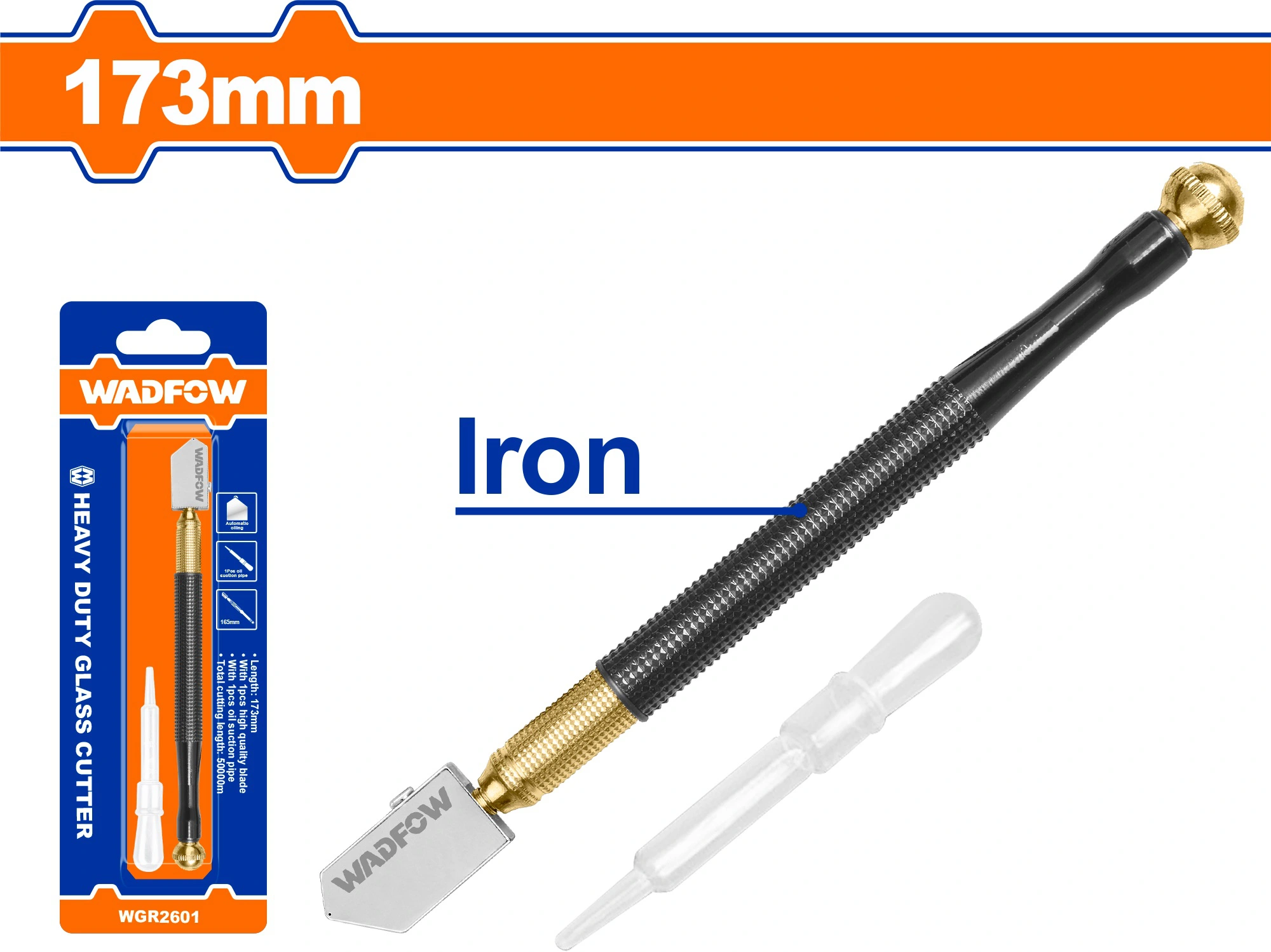 DỤNG CỤ CẮT KÍNH CÁN KIM LOẠI 173MM WGR2601 WADFOW - HÀNG CHÍNH HÃNG