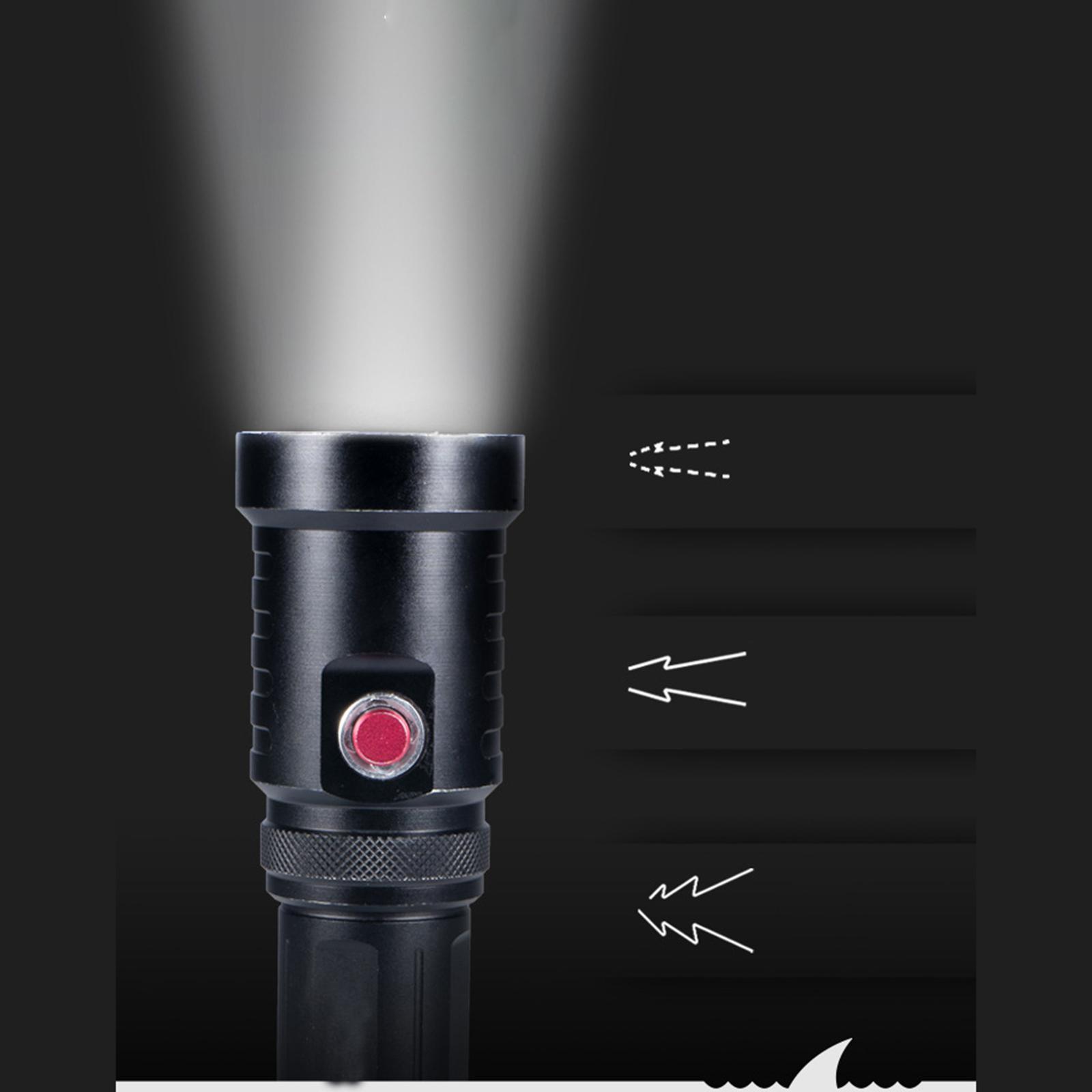 Diving Flashlight, Professional Underwater Torch for Night Outdoor Sport Dive Swimming