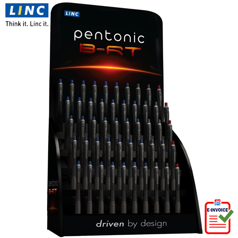 Bút bi LINC Pentonic BRT 4007 - Ngòi 0.7mm- Tháp 50 chiếc đủ 3 màu