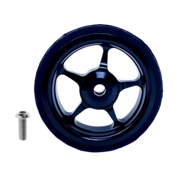 2xEasy Wheel for  Folding Bike EZ Wheels Wheel Easywheel Black