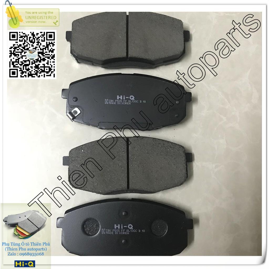 Má phanh chính hãng Hi-Q cho Hyundai i30 trước + Kia Forte + Sonata Bố thắng trước. Brake Pad