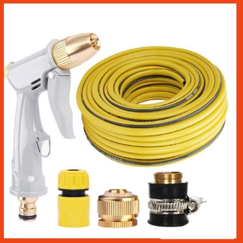 Bộ dây vòi xịt nước tưới cây rửa xe,tăng áp 3 lần, loại 3-5m  206846