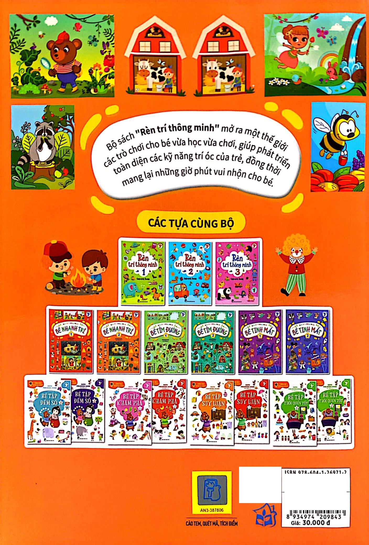 Sách - Rèn Trí Thông Minh - Bé Nhanh Trí - Tập 2