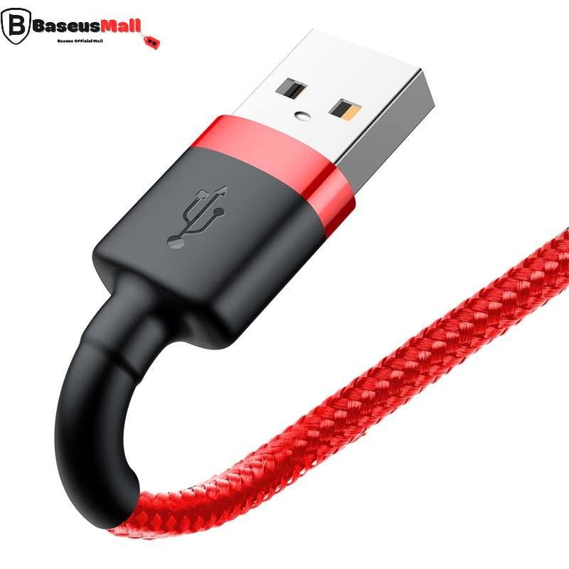 Cáp sạc nhanh,truyền dữ liệu tốc độ cao USB to iP Baseus Cafule cho 5 / 6/ 7/ 8/ X / ( 2.4A,Sạc nhanh,Siêu bền) (Hàng chính hãng)