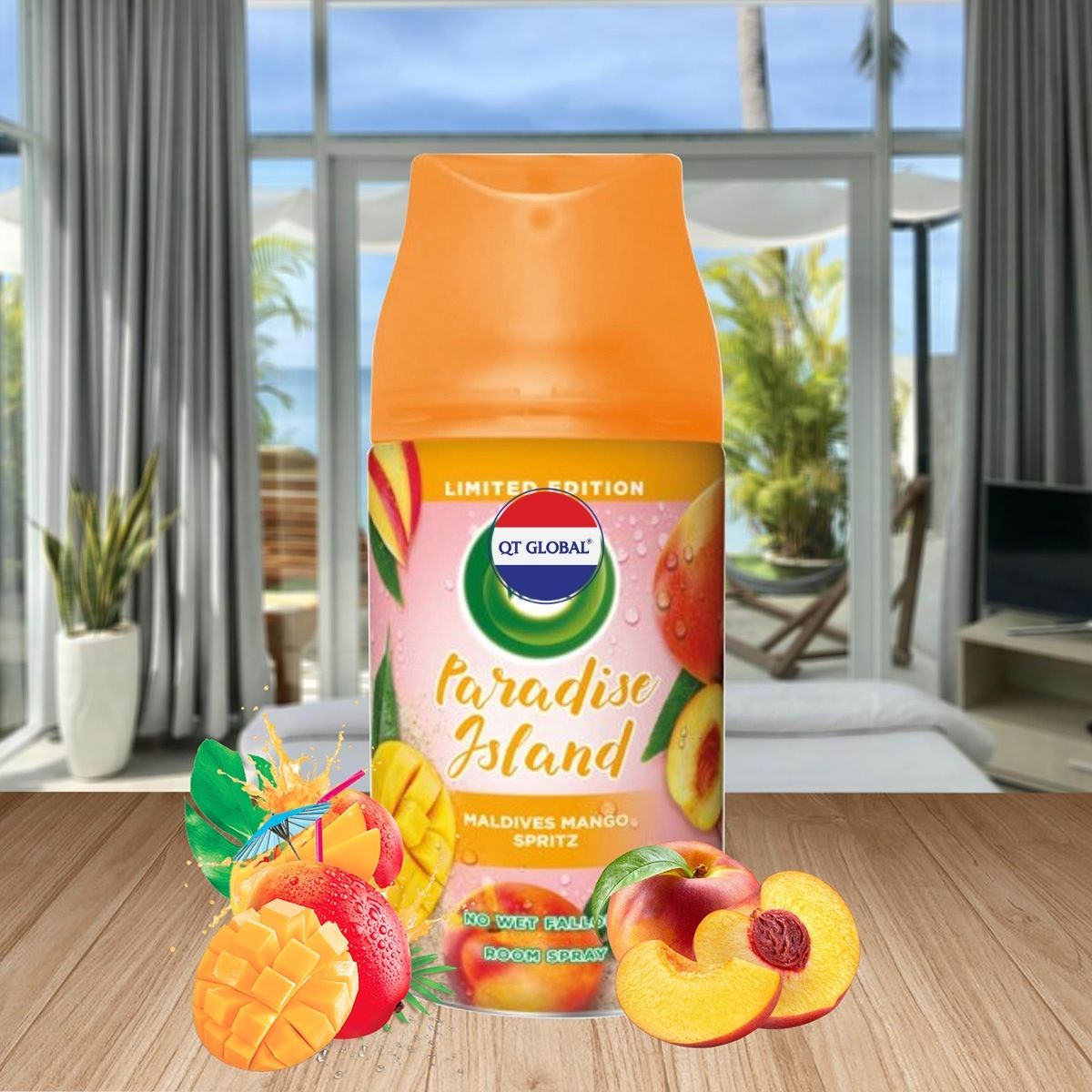 Bình xịt thơm phòng Air.Wick Maldives Mango Spritz 250ml QT0044 - Xoài Maldives, gió biển