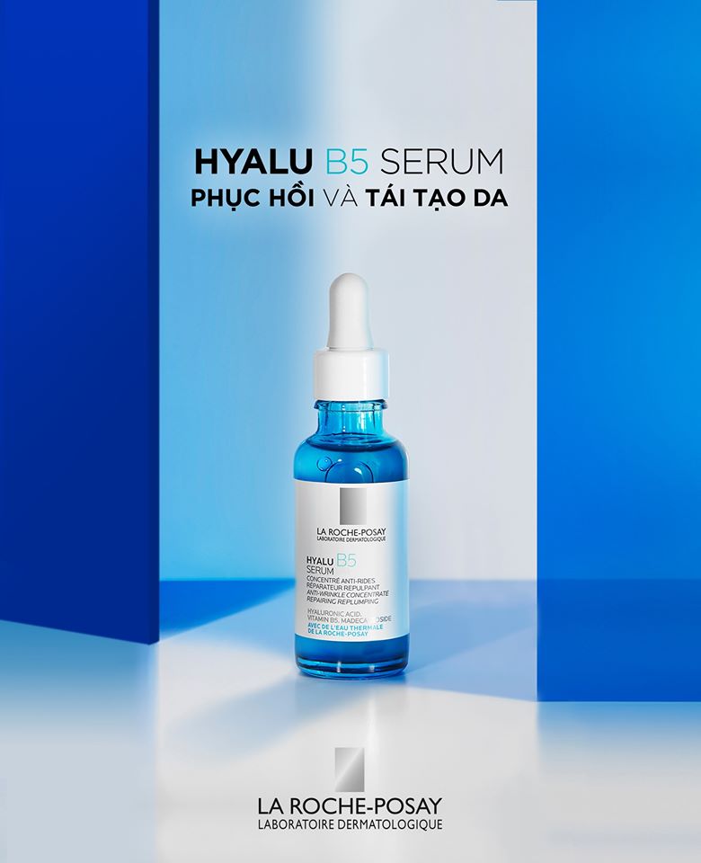 Dưỡng Chất Chuyên Sâu Giúp Hỗ Trợ Quá Trình Tái Tạo Da La Roche-Posay Hyalu B5 Serum (30ml) + TẶNG MÓC KHÓA