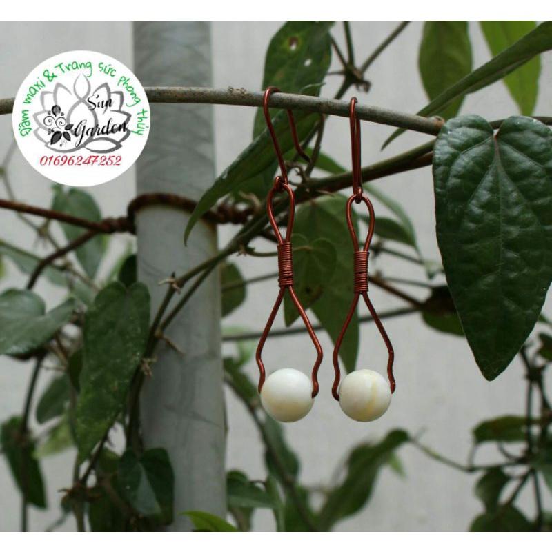 Bông tai dây đồng handmade