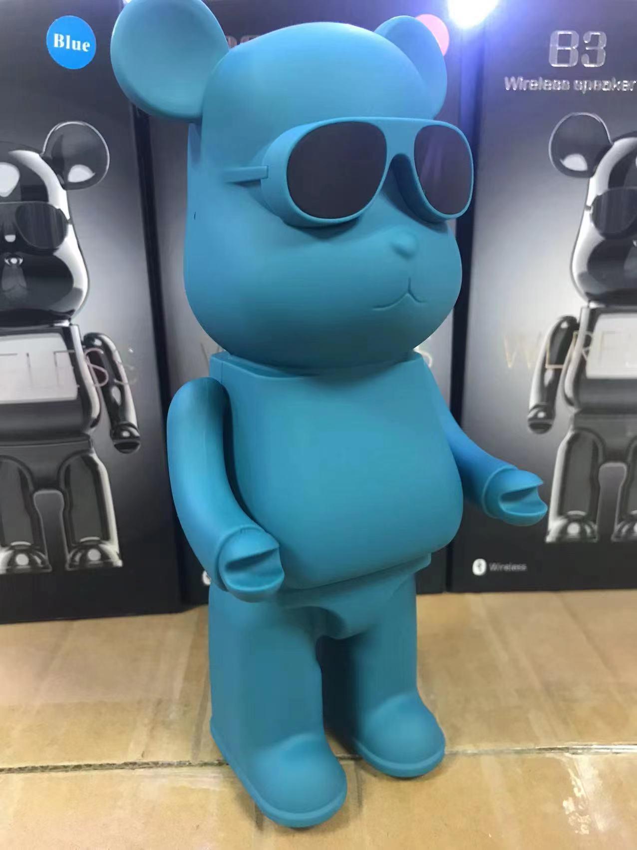 Loa Bluetooth hình gấu bạo lực Loa di động không dây TWS Cột siêu trầm công suất cao Loa máy tính PC Máy nghe nhạc loa hình gấu Màu sắc: ĐEN