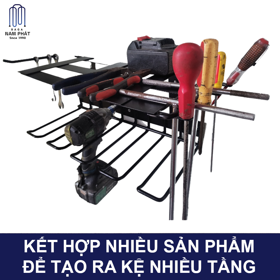 Trọn bộ kệ treo máy khoan, Kệ treo dụng cụ sửa chữa thiết bị pin máy khoan cho thợ DIY