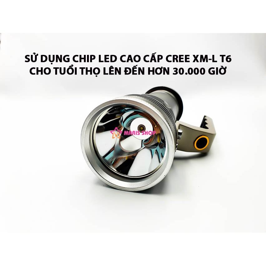 Đèn PIN Siêu Sáng Vỏ Nhôm Chips LED CREE T6, Đèn PIN Sạc Cầm Tay, Cắm Trại, Đi Phượt