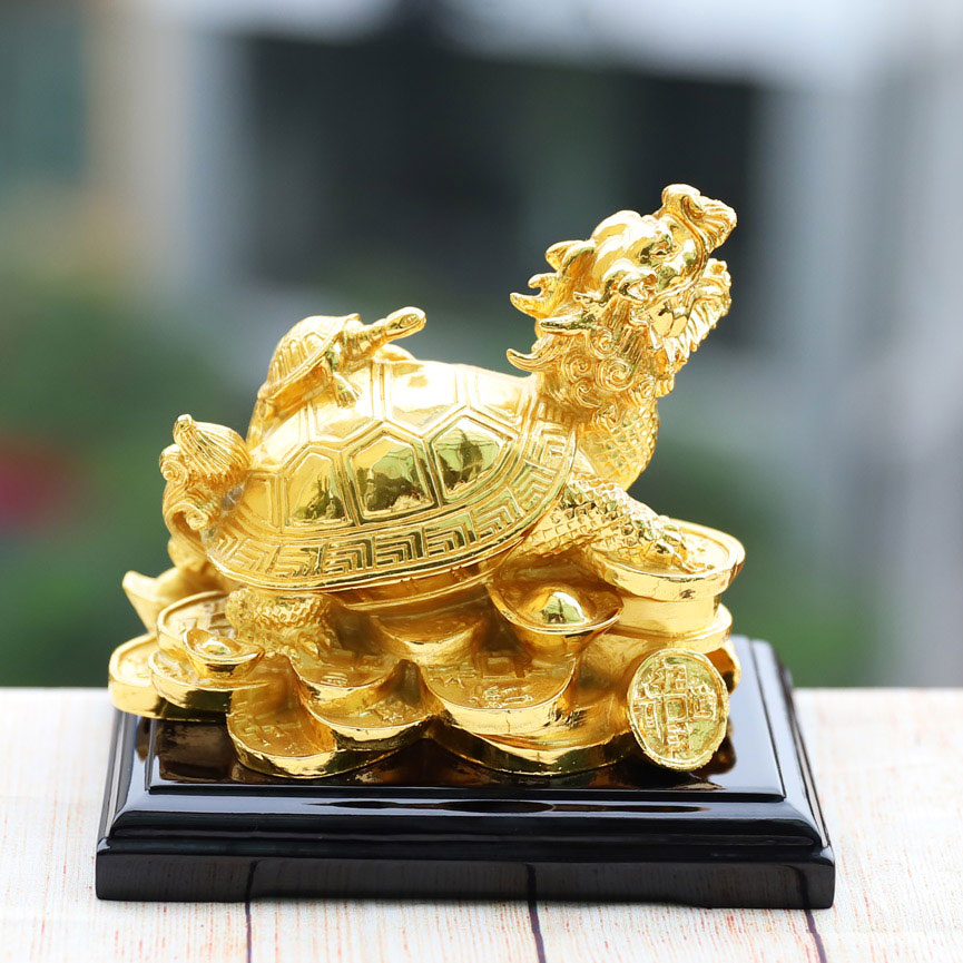 Tượng Long Quy mạ vàng 24K - Quà tặng cho Sếp