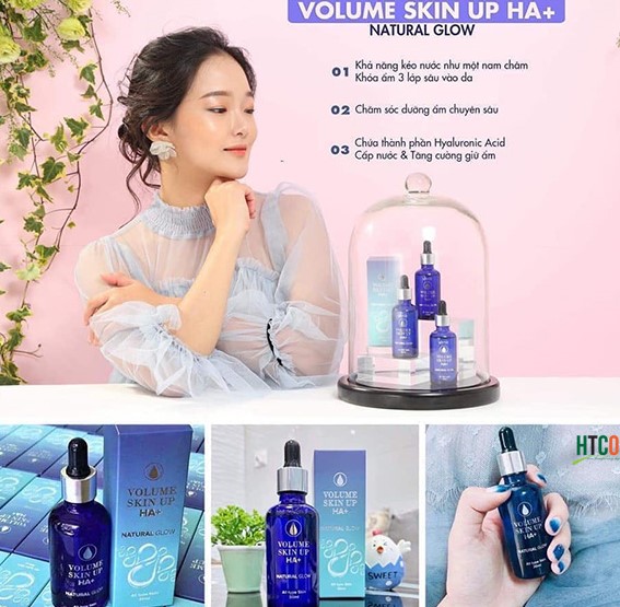 Serum Cấp Ẩm Căng Bóng Da, Giảm Tình Trạng Da Bóng Dầu Nhờn, Tăng Sự Đàn Hồi Cho Da Volume Skin Up HA+ Genie 100ml, 30ml, 10ml