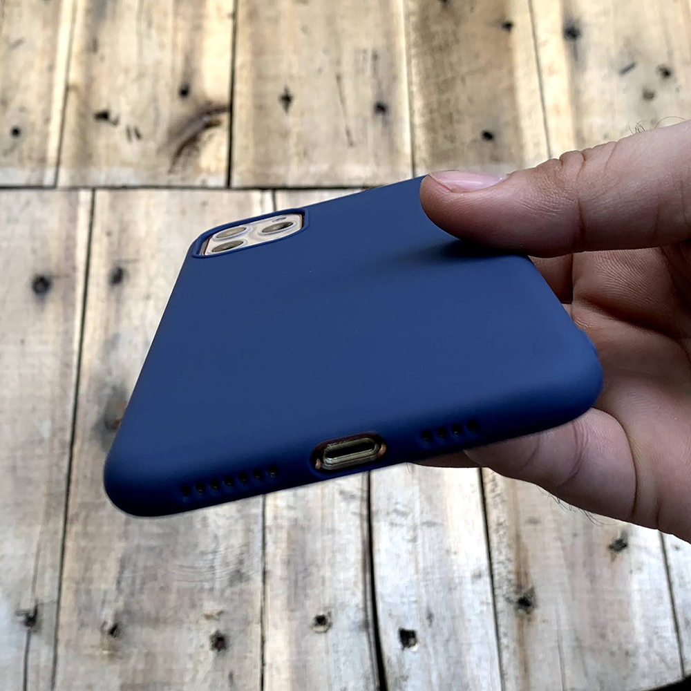 Ốp lưng dẻo mỏng màu xanh dương dành cho iPhone  11 Pro Max - Hàng chính hãng
