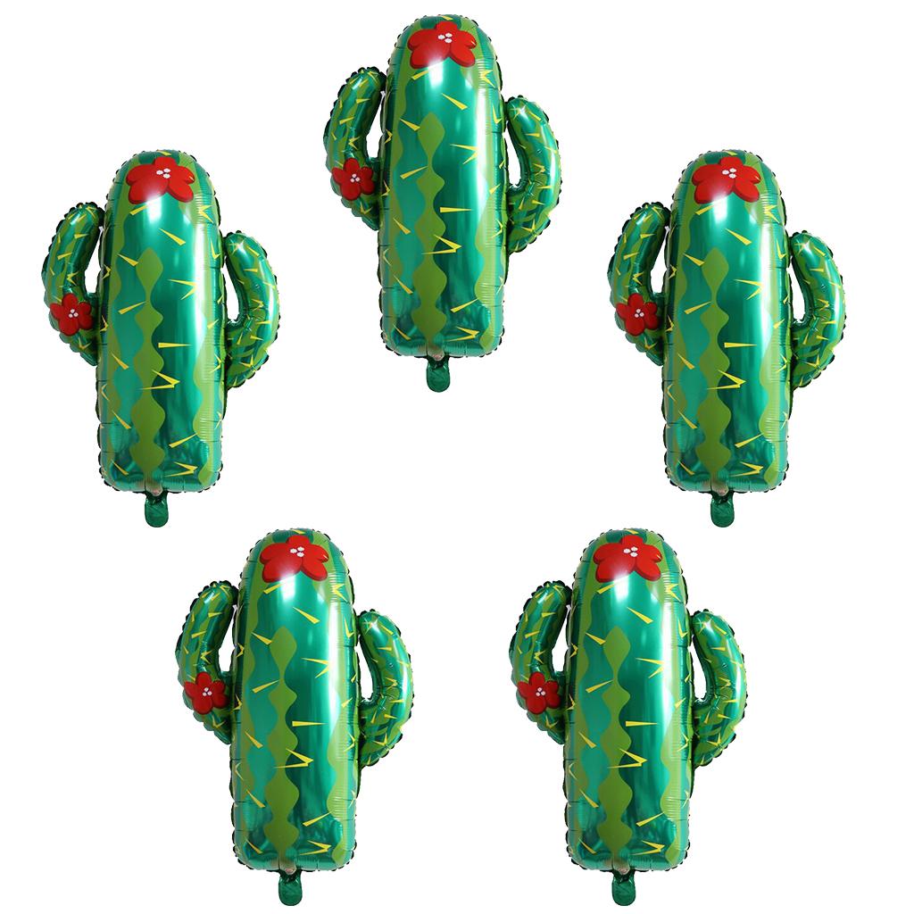 5 Pieces Cactus Aluminium Foil Balloon Baby Shower Birthday Decor