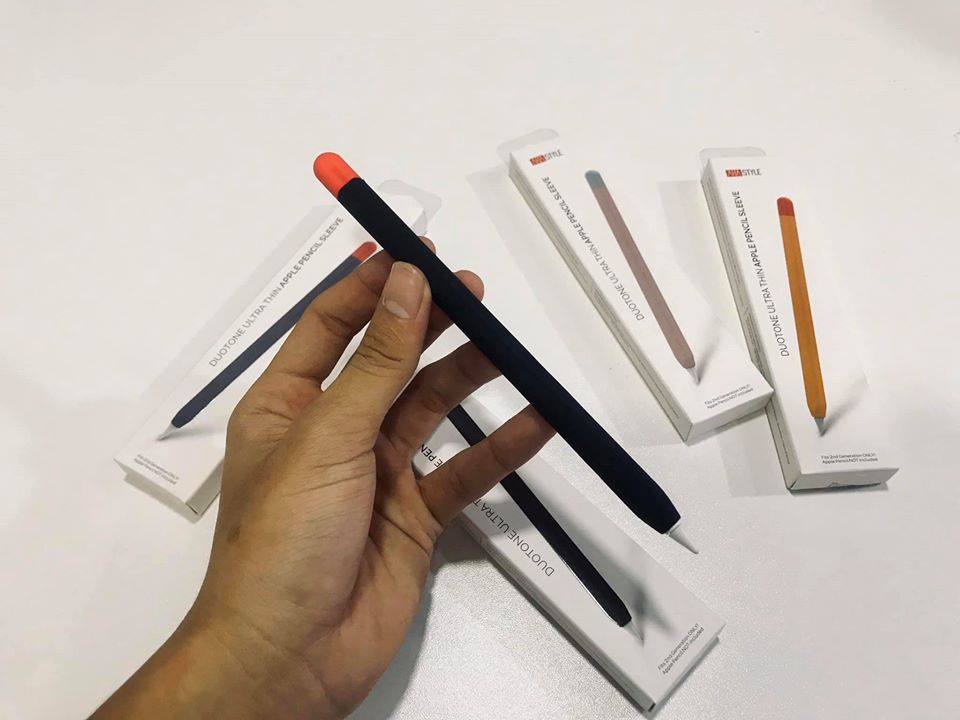 Ốp silicon bảo vệ Apple Pencil 2 kiểu bút chì - Hàng nhập khẩu