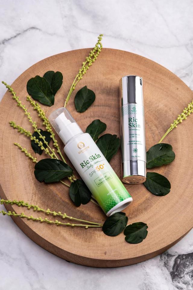 COMBO &quot;CHỐNG NẮNG TOÀN DIỆN RIC SKIN SUNSCREEN VÀ RIC SKIN BODY CREAM