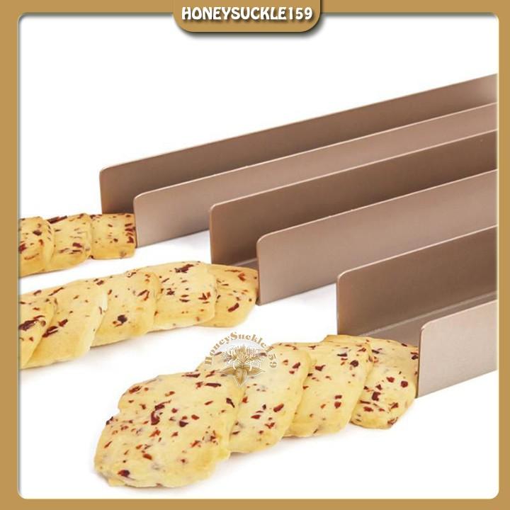 Khay nướng bánh chữ nhật dài 24cm/ bánh biscotti/ biscuit chữ U