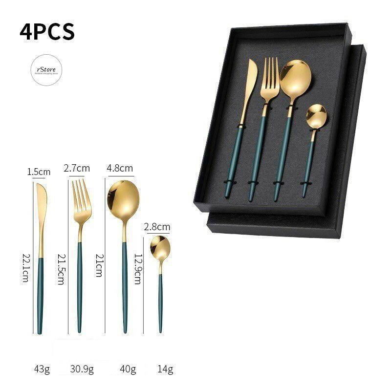 Bộ Muỗng Thìa Nĩa Dĩa Cao cấp bằng Thép không gỉ