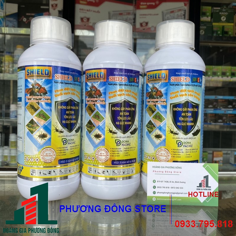 Thuốc diệt muỗi và côn trùng SHIELD 252EC _ chai 1 lít