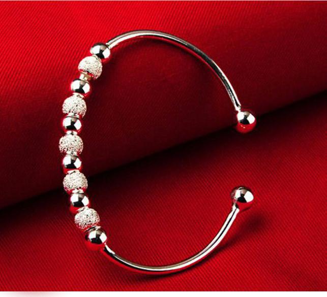 Lắc tay bi mạ bạc BH364