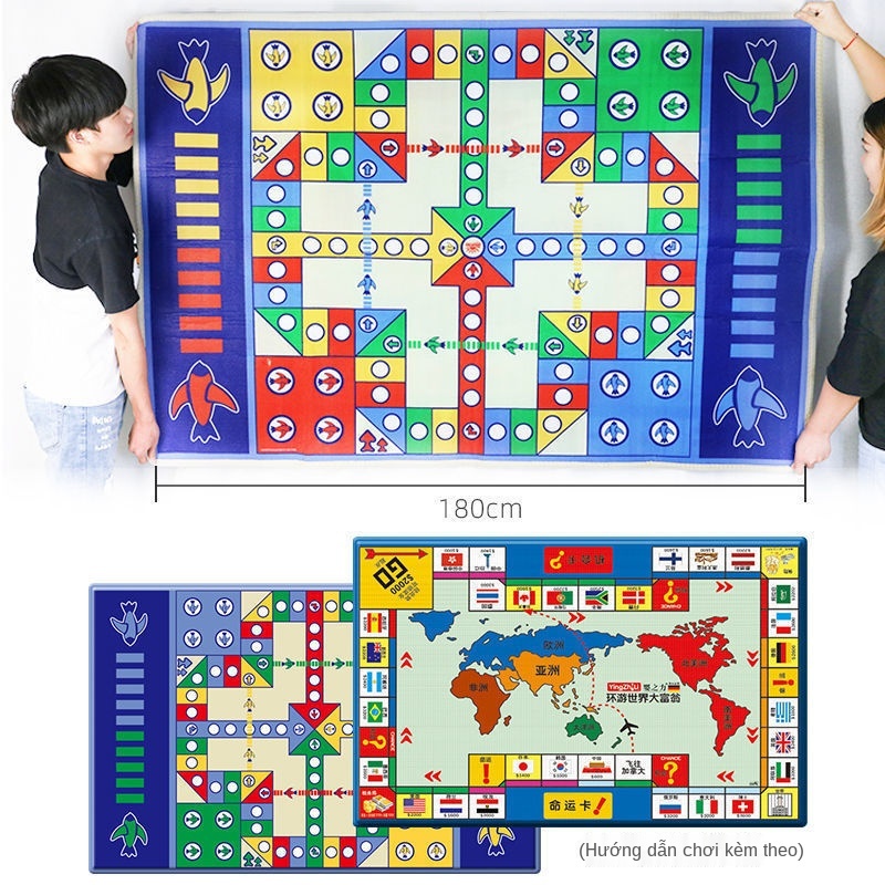 Đồ chơi thảm bay Cờ cá ngựa cực lớn Giúp trẻ thông minh hơn tăng tương tác cha mẹ con cái EASYTOYS