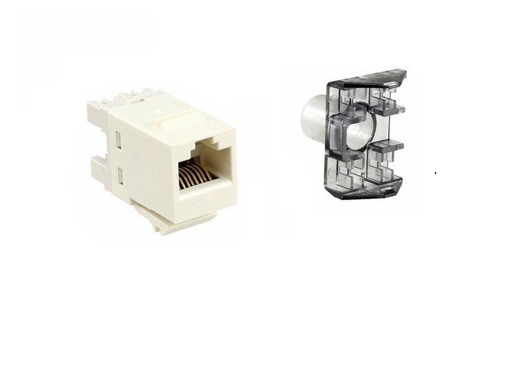 Đầu nối cáp mạng kiểu jack loại RJ45 cat6, Nhân mạng RJ45 cat6 Commscope 1375055-1 (Hàng chính hãng)