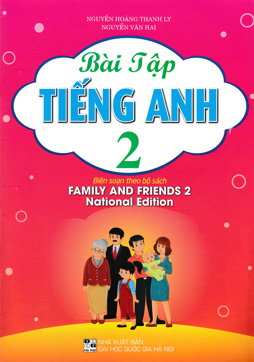 Sách tham khảo- Bài Tập Tiếng Anh 2- Bìa Hồng (Biên Soạn Theo Bộ Sách Family &amp; Friends - National Edition)_HA