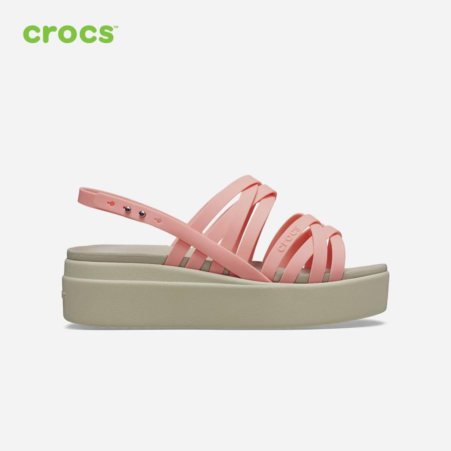 Giày đế xuồng nữ Crocs Brooklyn Strappy Low - 206751-6VY