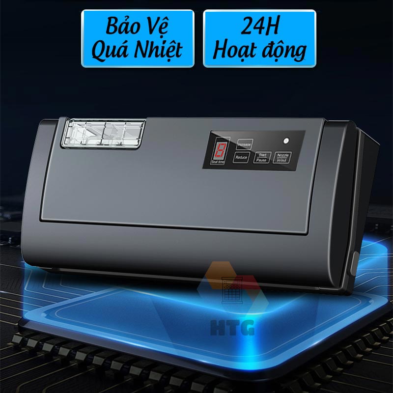 Máy hút chân không thực phẩm NT35 bán công nghiệp, đường hàn lớn 35cm, tự động và không kén túi, tích hợp tính năng thổi phồng, hàng chính hãng