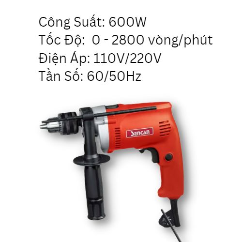 Máy khoan động lực 13mm có bê tông Sencan 521302