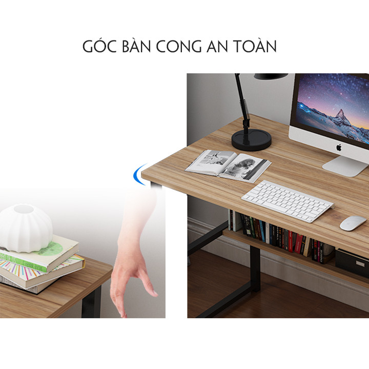 BÀN HỌC 2 TẦNG - BÀN MÁY TÍNH - BÀN LÀM VIỆC VĂN PHÒNG - THIẾT KẾ ĐƠN GIẢN - SANG TRỌNG - LỊCH SỰ KÍCH THƯỚC 100 x 45 x 73