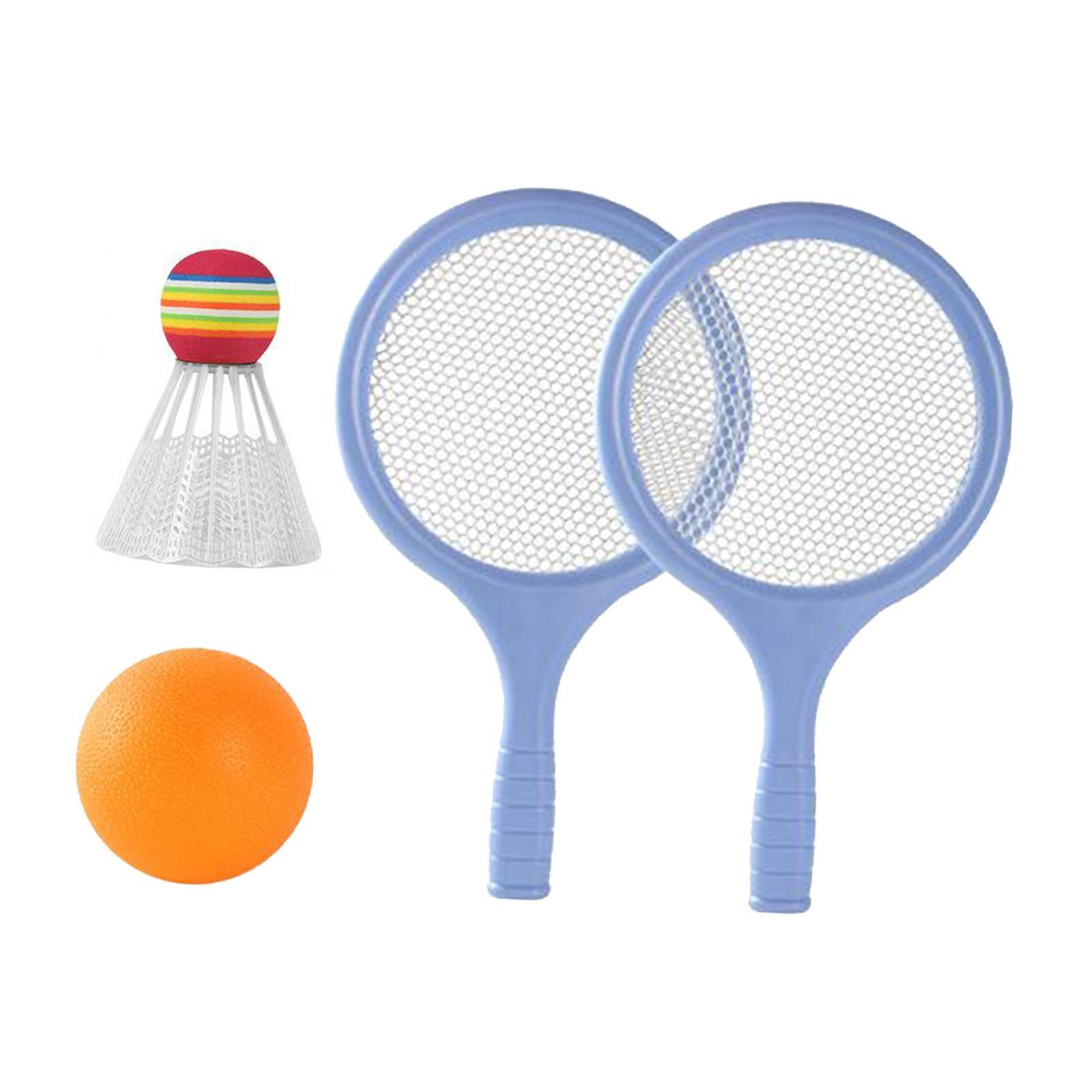 Kids Badminton Tennis Set Badminton Racket with Ball and Badminton Shuttlecock, Double Sports Durable Tennis Racquets Set for Boys, Girls
