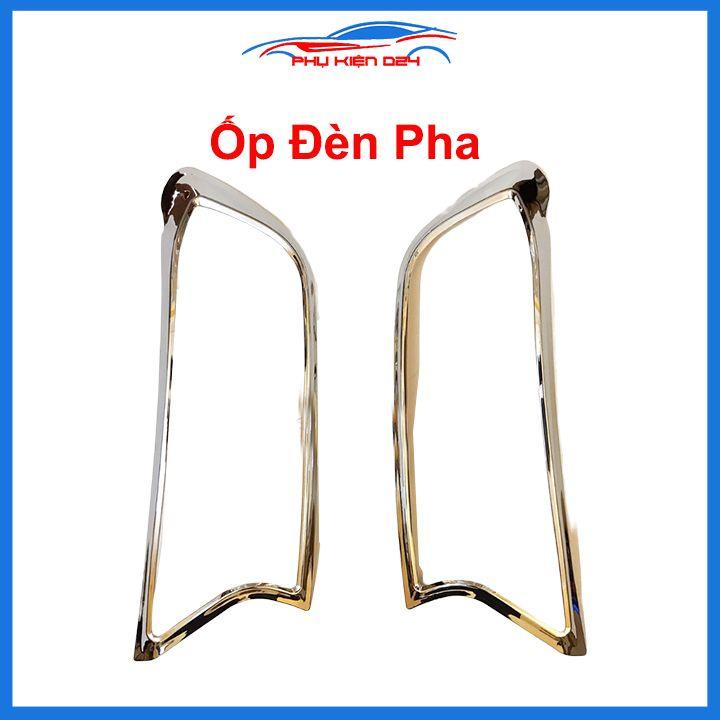 Ốp viền đèn pha hậu mạ crom Ranger 2014-2015-2016-2017-2018-2019-2020-2021 chống trầy trang trí bảo vệ xe