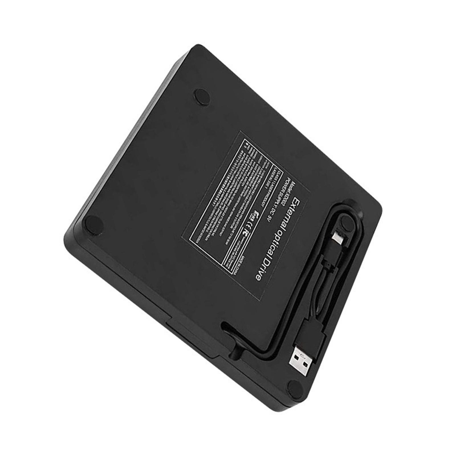Computer Drive Burner USB 3.0 USB C Dual Ports DVD Rw Writer for Laptop